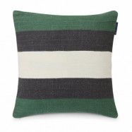 Lexington Irregular Striped Cotton kuddfodral 50x50 cm Green-gray