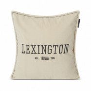 Lexington Logo Message Velvet kuddfodral 50x50 cm Light beige