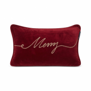 Lexington Merry Cotton Velvet kudde 30x50 cm Red