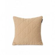 Lexington Quilted Linen/Viscose kuddfodral 50x50cm Beige