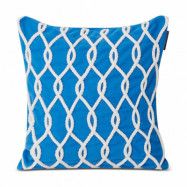 Lexington Rope Deco Canvas kuddfodral 50x50 cm Blå-vit