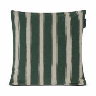 Lexington Structure Striped Linen Cotton kuddfodral 50x50 cm Green-beige