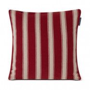 Lexington Structure Striped Linen Cotton kuddfodral 50x50 cm Red-beige