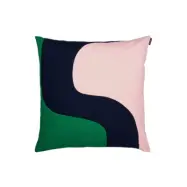 Kuddfodral Seireeni rosa/grön50x50cm