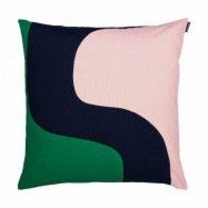 Marimekko Seireeni kuddfodral 50x50 cm Green-peach-dark blue