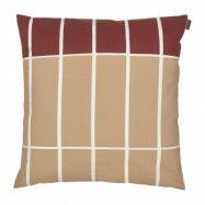 Marimekko Tiiliskivi kuddfodral 50x50 cm Ljusblå-rödbrun-beige