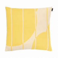 Marimekko Vesi Unikko kuddfodral ull 50x50 cm Spring yellow-ecru