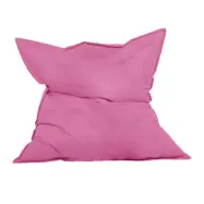 NORDVÄRK Jättestor utomhusdyna med säcksäck - rosa polyester (140x180)