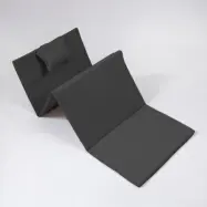 NORDVÄRK Myc06 solsäng för utomhusbruk, bärbar, hopfällbar - antracitgrått tyg (180x55)