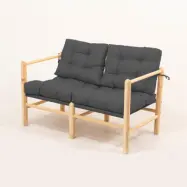 NORDVÄRK MYG04 - Antracit Garden 2-sits soffa, antracit