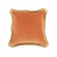 Olsson&Jensen Julie orange/olivgrön kuddfodral 50x50