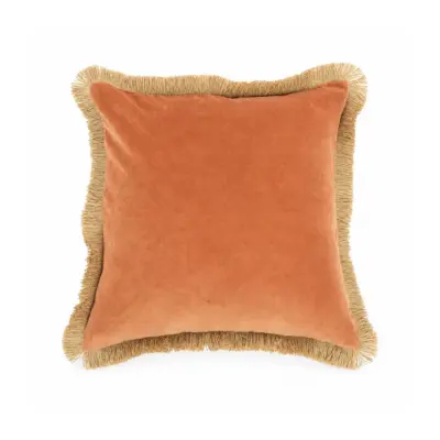 Olsson&Jensen Julie orange/olivgrön kuddfodral 50x50