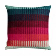 Røros Tweed Åsmund gradient kudde 50x50 cm Red-turquoise