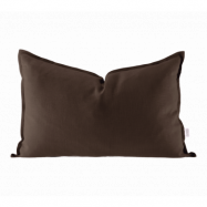 Scandi Living Calm kuddfodral linne 40x60 cm Chocolate Brown