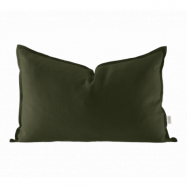 Scandi Living Calm kuddfodral linne 40x60 cm Forest Green