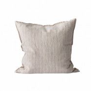 Tell Me More Washed linen kuddfodral 50x50 cm Hazelnut stripe