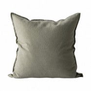 Tell Me More Washed linen kuddfodral 50x50 cm Olive