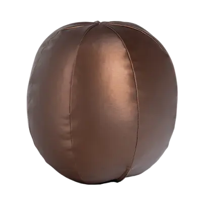 WOOOD Rodeo Ball Kudde Liten Metallisk Varm Brun