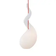 Alien XL pendel, opal/röd