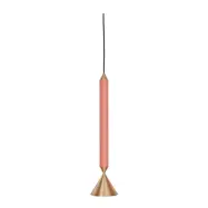 Apollo 39 pendel Coral pink, brass