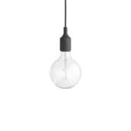 E27 Pendel LED takupphäng, Dark Grey