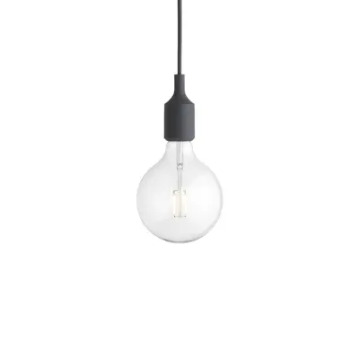 E27 Pendel LED takupphäng, Dark Grey