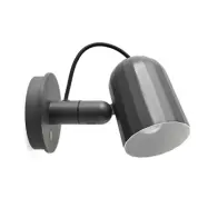 HAY - Noc Button Vägglampa HW Mörk Grey