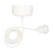 Scandi Living Takupphängning inkl sladd 250 cm Vit