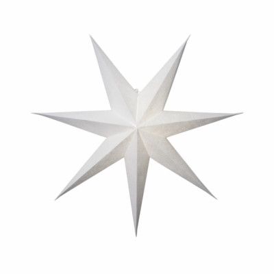 Pappstjärna Decorus 63cm Vit