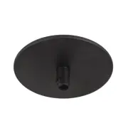 Takkopp inf. m. fjäder Svart