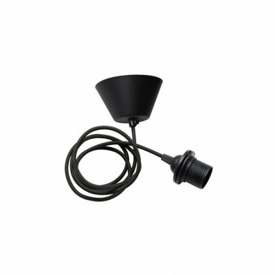 Takupphäng E27, svart 200cm