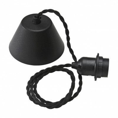 Takupphänge tvinnad, Svart sladd 1,2m