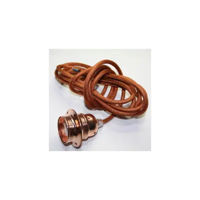 Upphäng E27 jordad, koppar 3m