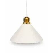 Vintage by Bright 1-2-3 Skomakarlampa Opalglas Med Takkopp 25cm