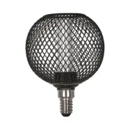 Grid LED E14 Svart, 8cm 2,3W, Dimbar