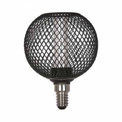 Grid LED E14 Svart, 8cm 2,3W, Dimbar