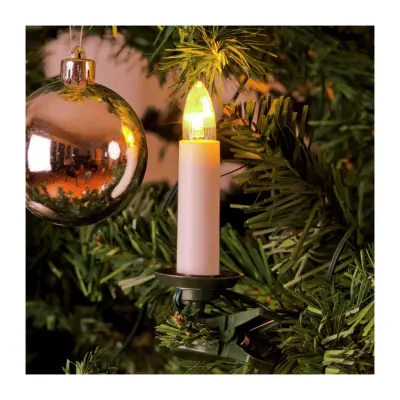 Julgransbelysning 16 varmvita LED 12m