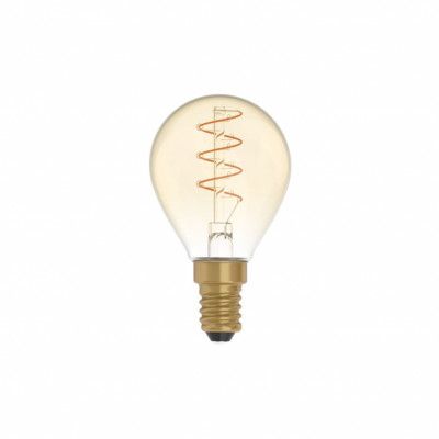 LED-lampa Golden Carbon Line Curved Spiral 2,5W E14 klot dimbar