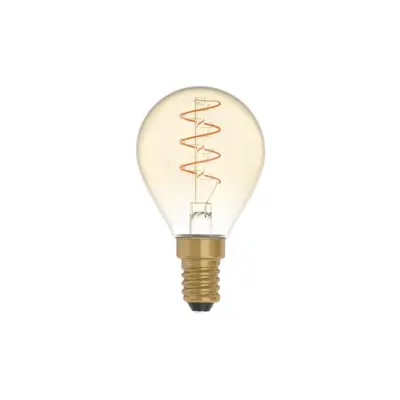 LED-lampa Golden Carbon Line Curved Spiral 2,5W E14 klot dimbar