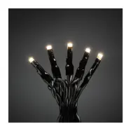 Ljusslinga 120 varmvita mikro LED svart kabel IP44