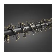 Ljusslinga cluster 768 varmvita LED multifunktion, svart