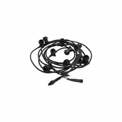 Ljusslinga Extra Connecta, svart (förlängningssladd)