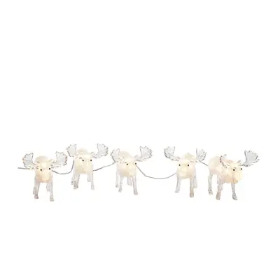 Små älgar LED 5st, akryl