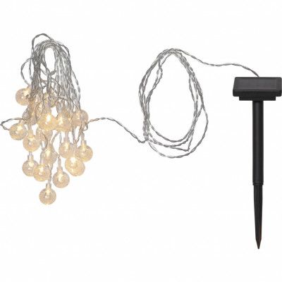 Solcellsslinga Globini 2cm, Transparent