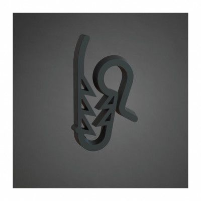 Svart krok för hängrännor, 5-pack