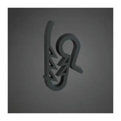 Svart krok för hängrännor, 5-pack