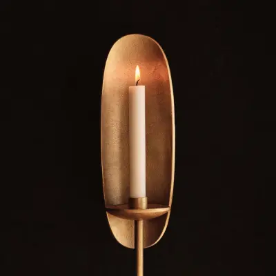 Agapé ljusstake, mässing, 115 cm, metall – ferm LIVING - Aluminium