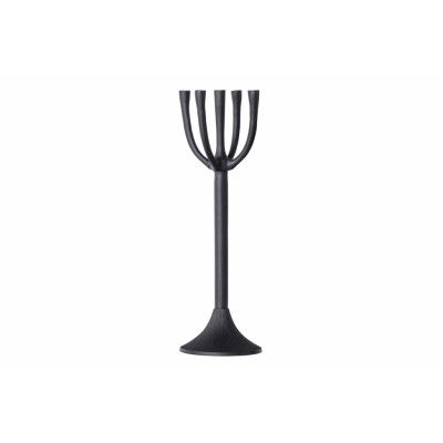 BEPUREHOME Reach ljushållare, med plats för 5 ljus - svart aluminium