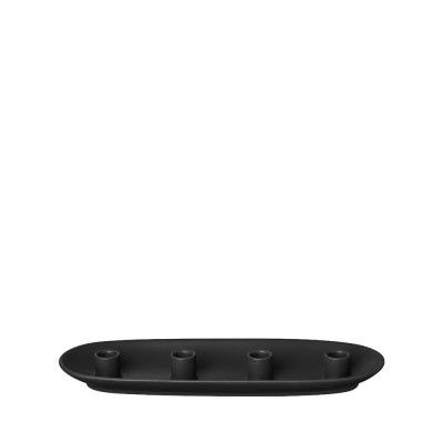 Blomus - Vela Ljusstake Oval Svart