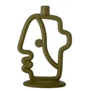 BLOOMINGVILLE Flavie Ljusstake, Grön, Polyresin